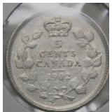 Canada 5 Cents 1902