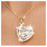 10K Gold 0.46g Moissanite 1.95ct Pendant