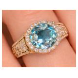 Silver 3.14g Lab Alexandrite 1ct Ring Size