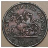 Canada PC-6D Upper Canada 1857 Penny Token Br719