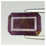 3.19ct 9.2x6.2mm Octagon Natural Purple Sapphire -