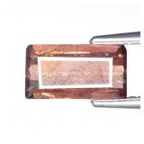 1.55ct Baguette Natural Pinkish Champagne Zircon -