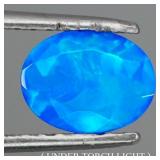 Oval Natural AAA Hot Rainbow Flash Blue Fire Opal