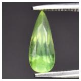 0.93ct 9.8x4mm Pear Natural Green Prehnite - Afric