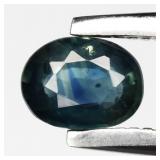 0.31ct 4.5x3.3mm Oval Natural Blue Green Sapphire