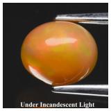 1.19ct 7.2x6.2mm Oval Cabochon Natural Opal - Spec