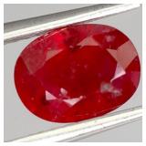 Rare Oval Natural Top Padparadscha Sapphire Tanzan