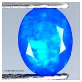 Oval Cut Natural Hot Rainbow Flash Blue Fire Opal