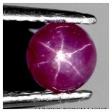 Round Cabochon 100% Natural Red 6 Rays Star Ruby A