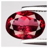 1.02ct 7x5.2mm Oval Natural Purplish Pink Rhodolit