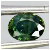Oval Cut Natural Heated Only Blue Green Sapphire A