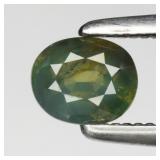 0.42ct 4.5x3.8mm Oval Natural Green Sapphire - Unh