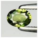 0.21ct 4.2x3mm VS Oval Natural Green Sapphire - He