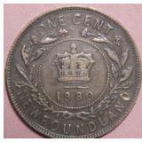 Canada Newfoundland Large Cent 1880 ROED