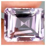 Octagon Cut Natural Unheated Top Pink Amethyst Bol