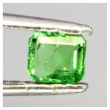 Emerald Cut Unheated Top Rich Green Tsavorite Keny