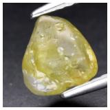 1.89ct 7x6.6mm Rough Unheated Green Sapphire Gemst