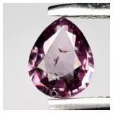 0.40ct 5x4mm Pear Natural Pinkish Purple Malaya Ga