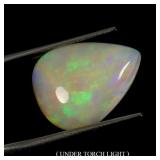 Pear AAA Floral Flash Play Of Color Crystal Fire O