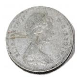 Silver 1966 Canada 10ï¿½ Coin