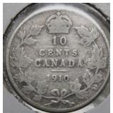 Canada 10 Cents 1910