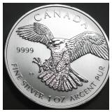 Canada $5 Wildlife 1oz Silver Bullion Series 2014