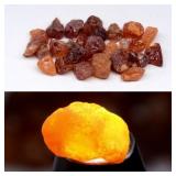 50.67ct 26pcs Lot Rough Natural Orange Spessartite