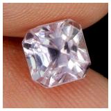 Octagon Cut Natural Pink Kunzite Afghanistan VVS 2