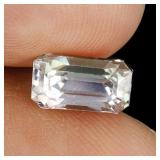 Octagon Cut Natural Peach Pink Kunzite Afghanistan