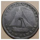 Canada UC-9A3 Commercial Change 1820 1/2 Penny Tok