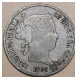 Spain Isabel ll 1866 40 Centimos