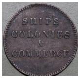 Canada PE-10-31 Ships Colonies & Commerce Token  B