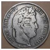 France  Louis Philippe I 1839K 5 Francs