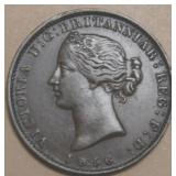 Canada NS-5A1 Victoria Mayflower 1856 1/2 Penny To