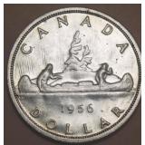 Canada Silver Dollar 1956