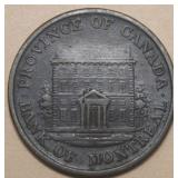 Canada PC-1B4 1844 Bank of Montreal 1/2 Penny Toke
