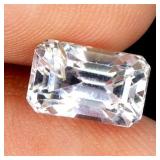 Octagon Cut Natural Unheated Peach Pink Kunzite Af