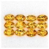 Oval Cut Natural Unheated Yellow Citrine Brazil 12