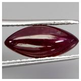 Marquise Cab Natural Red Ruby Mozambique 5.47ct 16