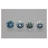 1.5tcw  4 Lab Diamonds  4.4-4.7mm