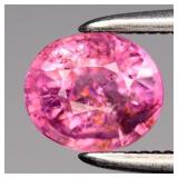 0.78ct Oval Natural Purplish Pink Tourmaline - Unh