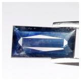 0.87ct 8.8x4.5mm Baguette Natural Blue Sapphire -