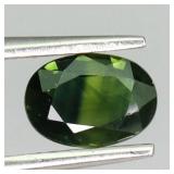 Oval Cut 100% Natural Heated Only Green Sapphire A
