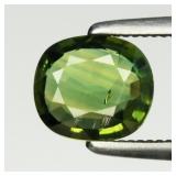 0.79ct VS Cushion Natural Blue Green Sapphire - He