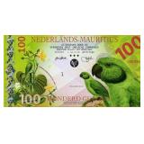 Netherlands Mauritius 100 Guilders Souvenir Bill