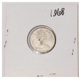 Silver 1968 Canada 10ï¿½ Coin