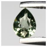 0.15ct 3.8x2.8mm VS Pear Natural Green Sapphire -