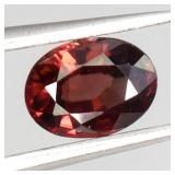 Oval Cut Natural Unheated Pinkish Orange Zircon Ta