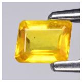 0.30ct 4x3.3mm Octagon Yellow Sapphire - Thailand