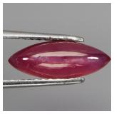 Marquise Cab Natural Red Ruby Mozambique 4.38ct 16
